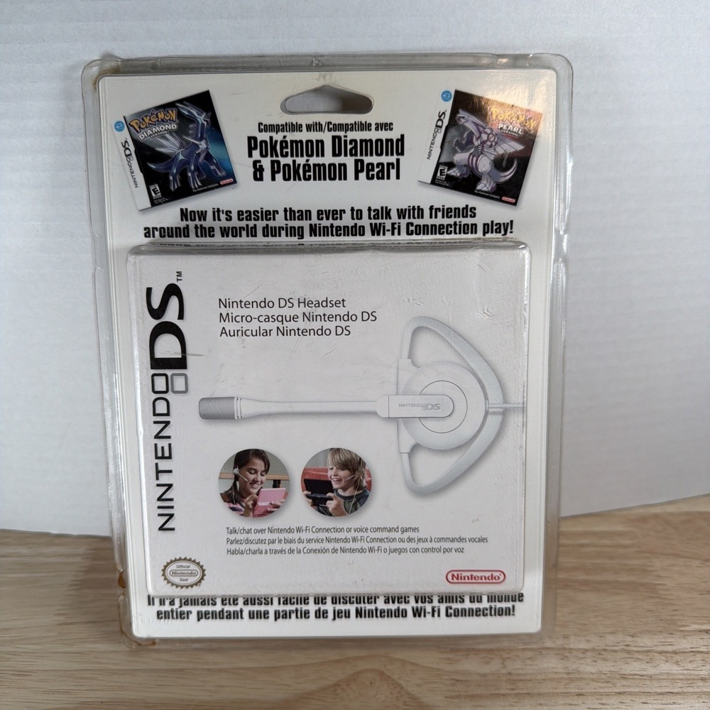 Nintendo DS Headset | White Pokemon Diamond/Pearl Compatible - Brand New Sealed
